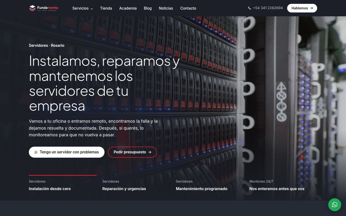 Captura de fundamenta.ar